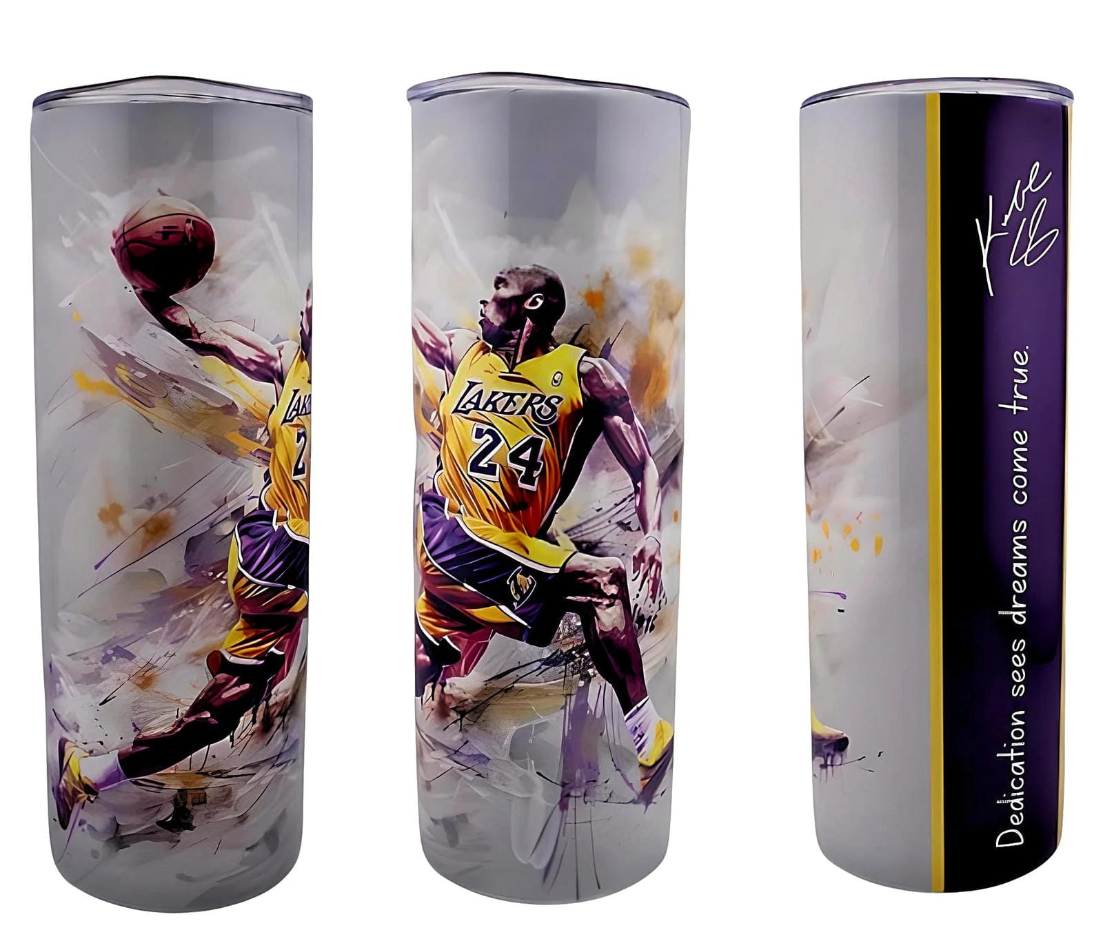 Alpha Printing 20oz Stainless-Steel Tumblers-Basketball Legend Design
