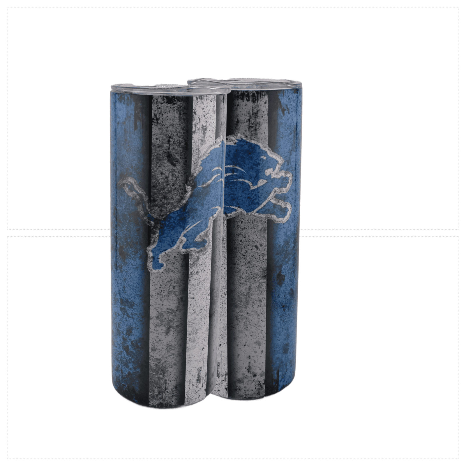 Alpha Printing 20oz Stainless-Steel Tumblers-Inspired Football Grunge Design