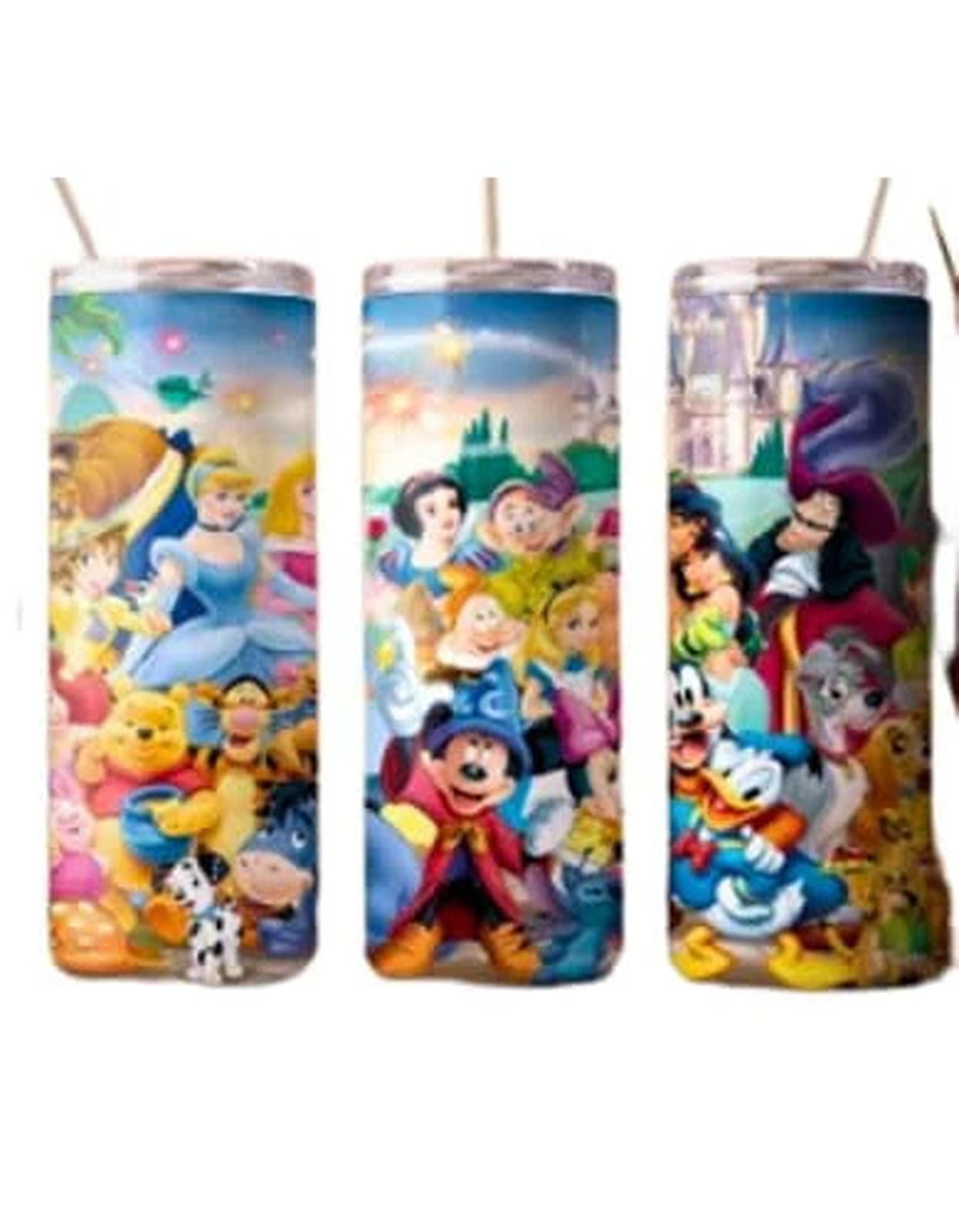 Alpha Printing 20oz Stainless-Steel Tumblers-Fairy Tale Kingdom Design