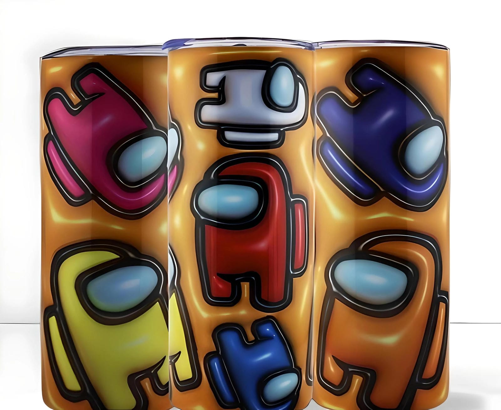 Alpha Printing 20oz Stainless-Steel Tumblers-Among Us 3D Edition Design