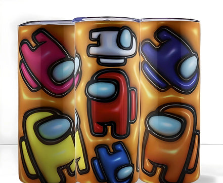 Alpha Printing 20oz Stainless-Steel Tumblers-Among Us 3D Edition Design