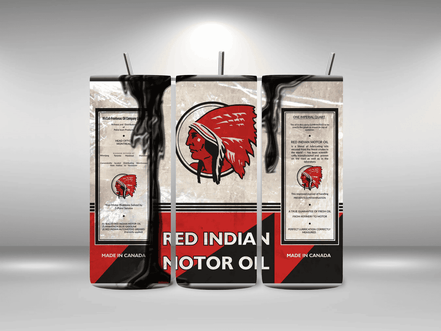 Alpha Printing 20oz Stainless-Steel Tumblers-Inspired Oil Can Design