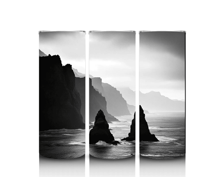 Alpha Printing 20oz Stainless-Steel Tumblers-Hawaii Beach Black White Design