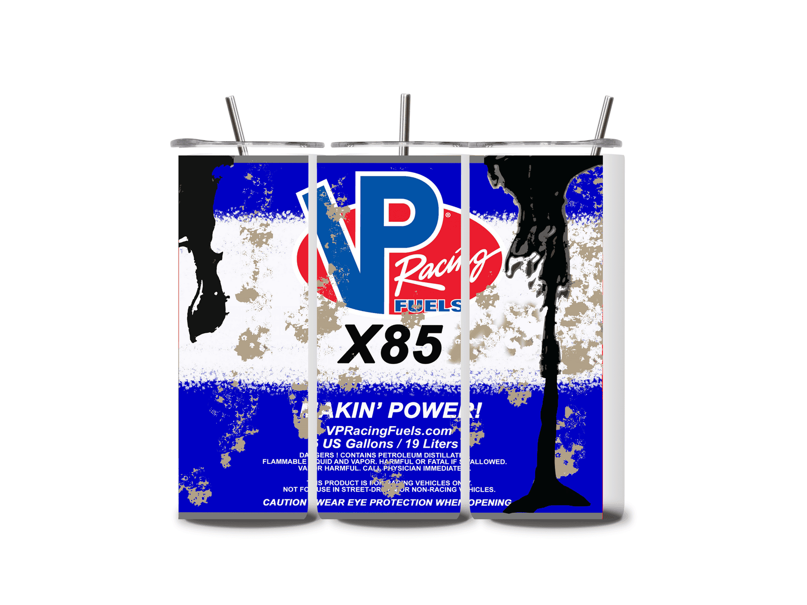 Alpha Printing 20oz Stainless-Steel Tumblers-Inspired VP Motor Oil Can Design Tumblers In Drinkware Default Title Stay
