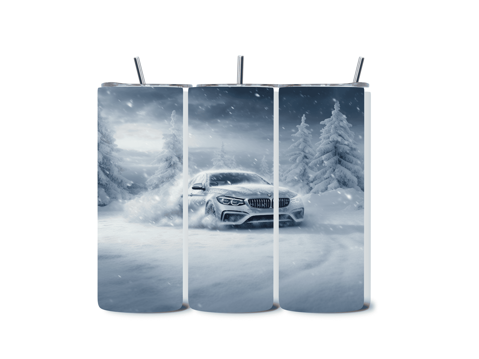 Alpha Printing 20oz Stainless-Steel Tumblers-Car Driving In Snow Design Tumblers In Drinkware Default Title Stay hydrated in