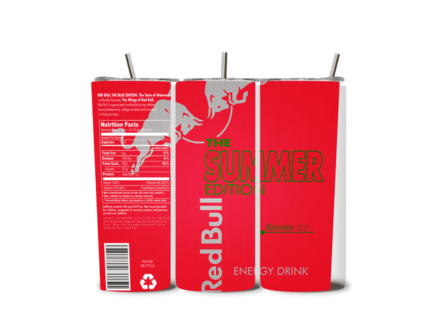 Alpha Printing 20oz Stainless-Steel Tumblers-Inspired Watermelon Drink Design Tumblers In Drinkware Default Title Stay