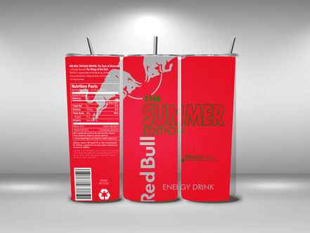 Alpha Printing 20oz Stainless-Steel Tumblers-Inspired Watermelon Drink Design Tumblers In Drinkware Default Title Stay