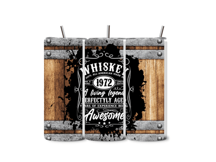 Alpha Printing 20oz Stainless-Steel Tumblers-Inspired Whiskey Barrel Design Tumblers In Drinkware Default Title Stay