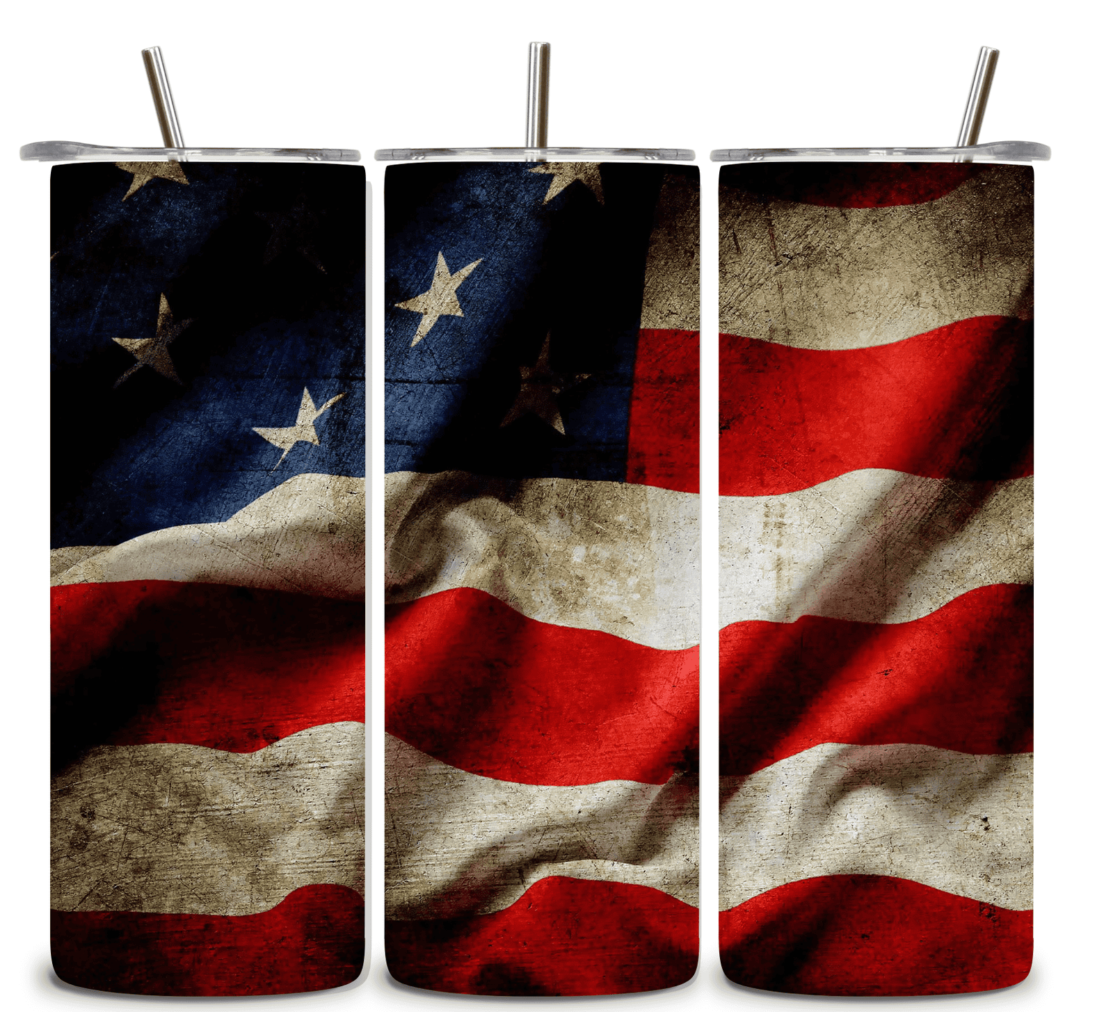 Alpha Printing 20oz Stainless-Steel Tumblers-USA Flag Design Tumblers In Drinkware Default Title Stay hydrated in style with