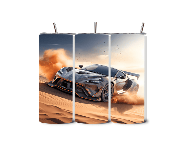 Alpha Printing 20oz Stainless-Steel Tumblers-Sports Car In Desert Design Tumblers In Drinkware Default Title Stay hydrated