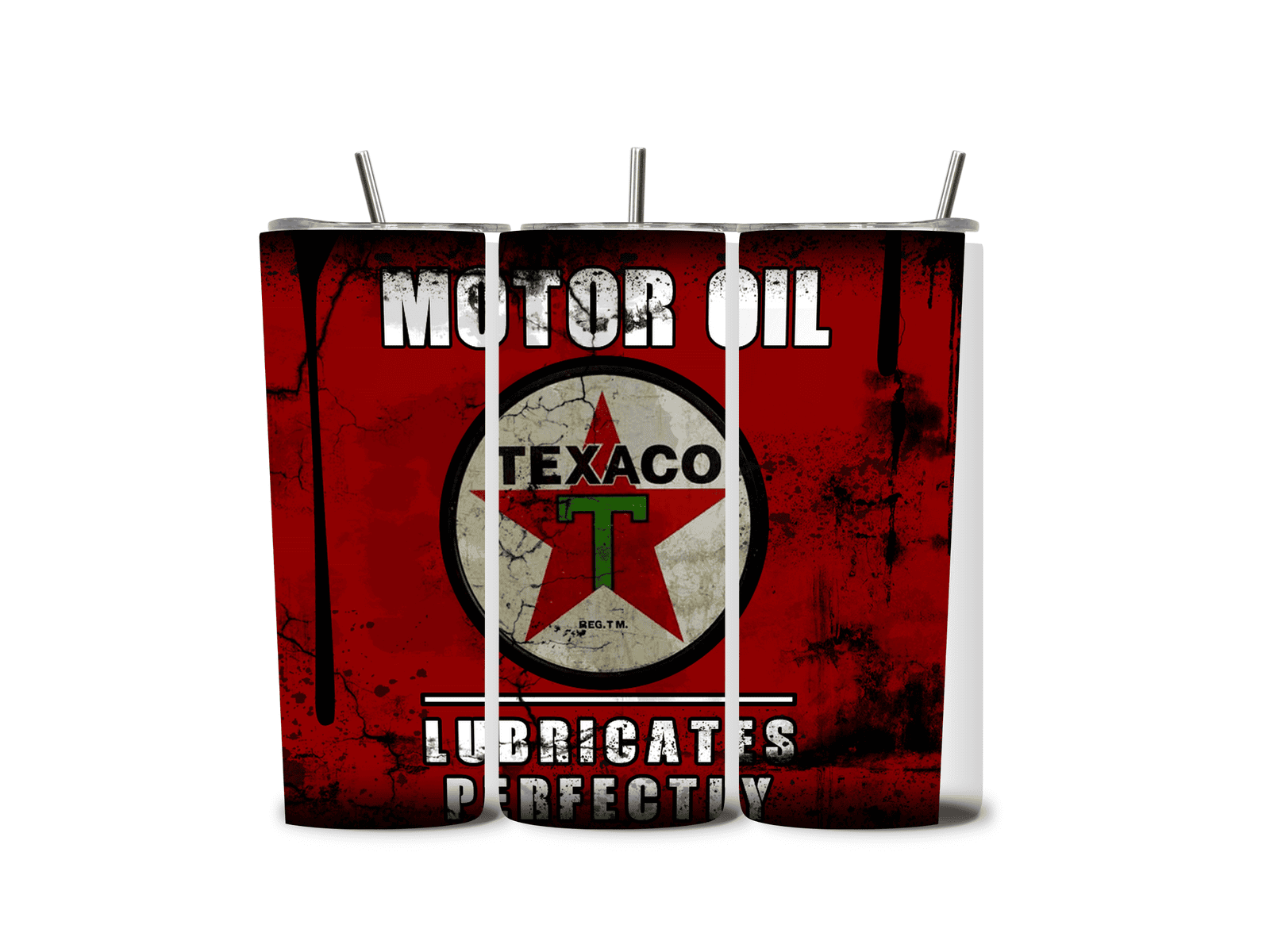 Alpha Printing 20oz Stainless-Steel Tumblers-Inspired Motor Oil Can Design Tumblers In Drinkware Default Title Stay hydrated