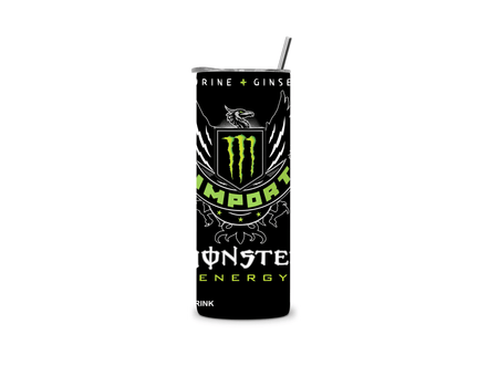 Alpha Printing 20oz Stainless-Steel Tumblers-Inspired Energy Drink Design Tumblers In Drinkware Default Title Stay hydrated