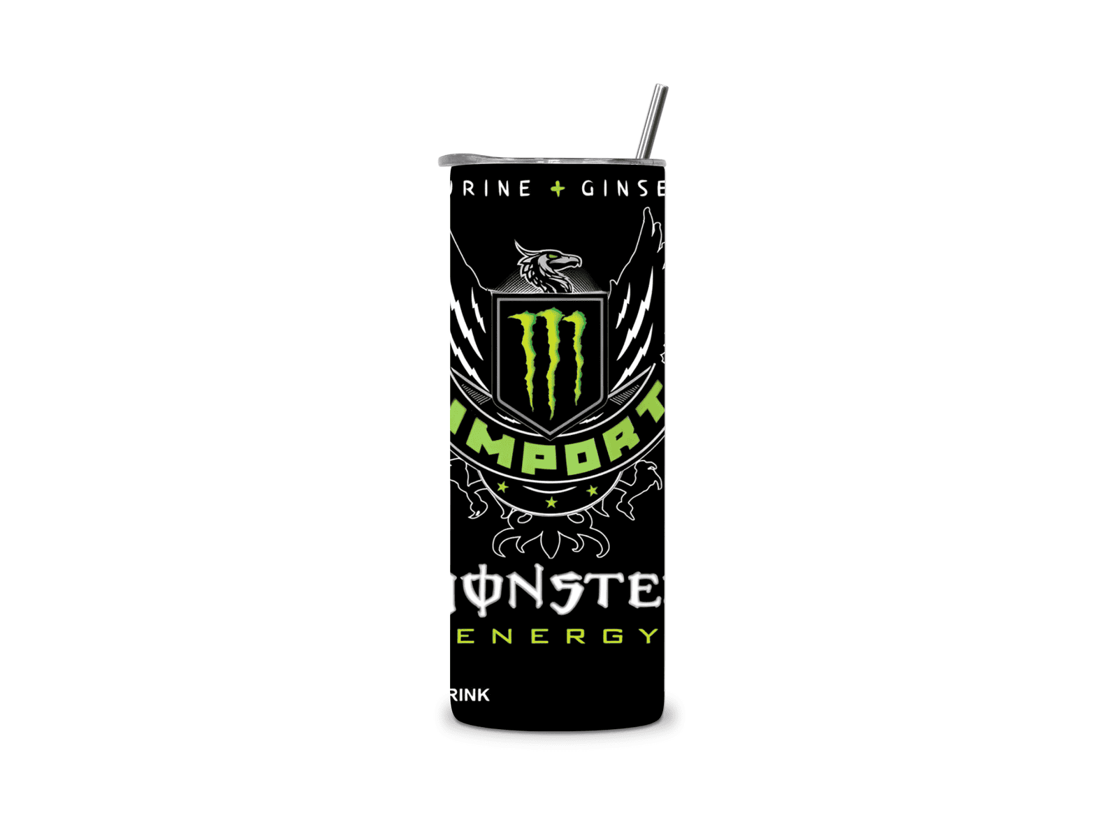 Alpha Printing 20oz Stainless-Steel Tumblers-Inspired Energy Drink Design Tumblers In Drinkware Default Title Stay hydrated