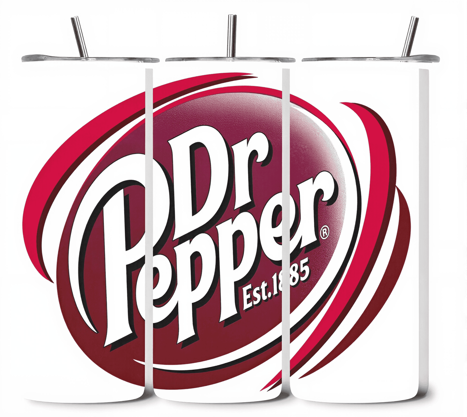 Alpha Printing 20oz Stainless-Steel Tumblers-Inspired Dr Pepper White Can Design Tumblers In Drinkware Default Title Stay
