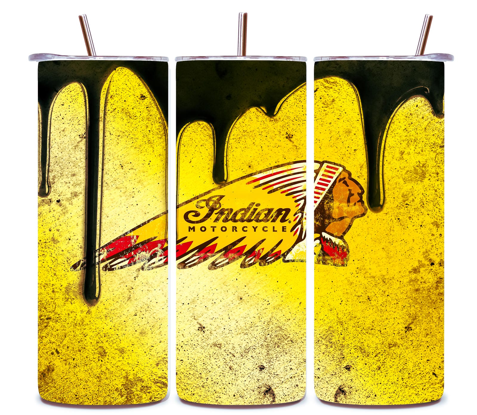 Alpha Printing 20oz Stainless-Steel Tumblers-Inspired Indian Motorcycle design Tumblers In Drinkware Default Title Stay