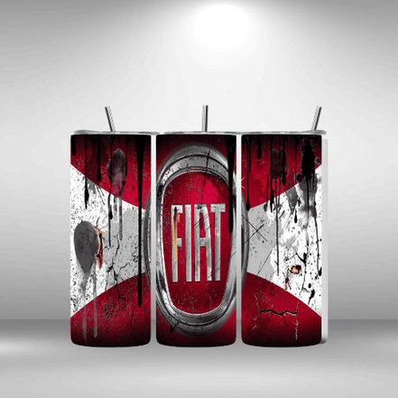 Alpha Printing 20oz Stainless-Steel Tumblers-Inspired Fiat Grunge Design Tumblers In Drinkware Default Title Stay hydrated