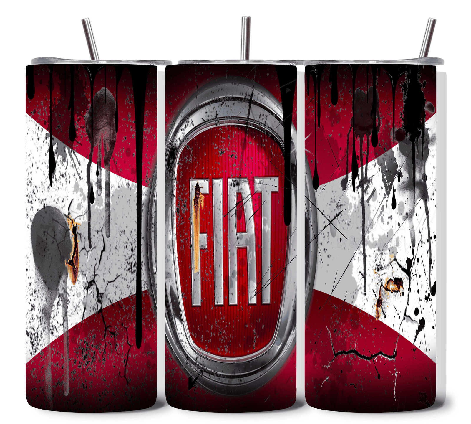 Alpha Printing 20oz Stainless-Steel Tumblers-Inspired Fiat Grunge Design Tumblers In Drinkware Default Title Stay hydrated