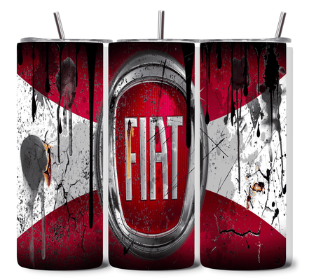 Alpha Printing 20oz Stainless-Steel Tumblers-Inspired Fiat Grunge Design Tumblers In Drinkware Default Title Stay hydrated