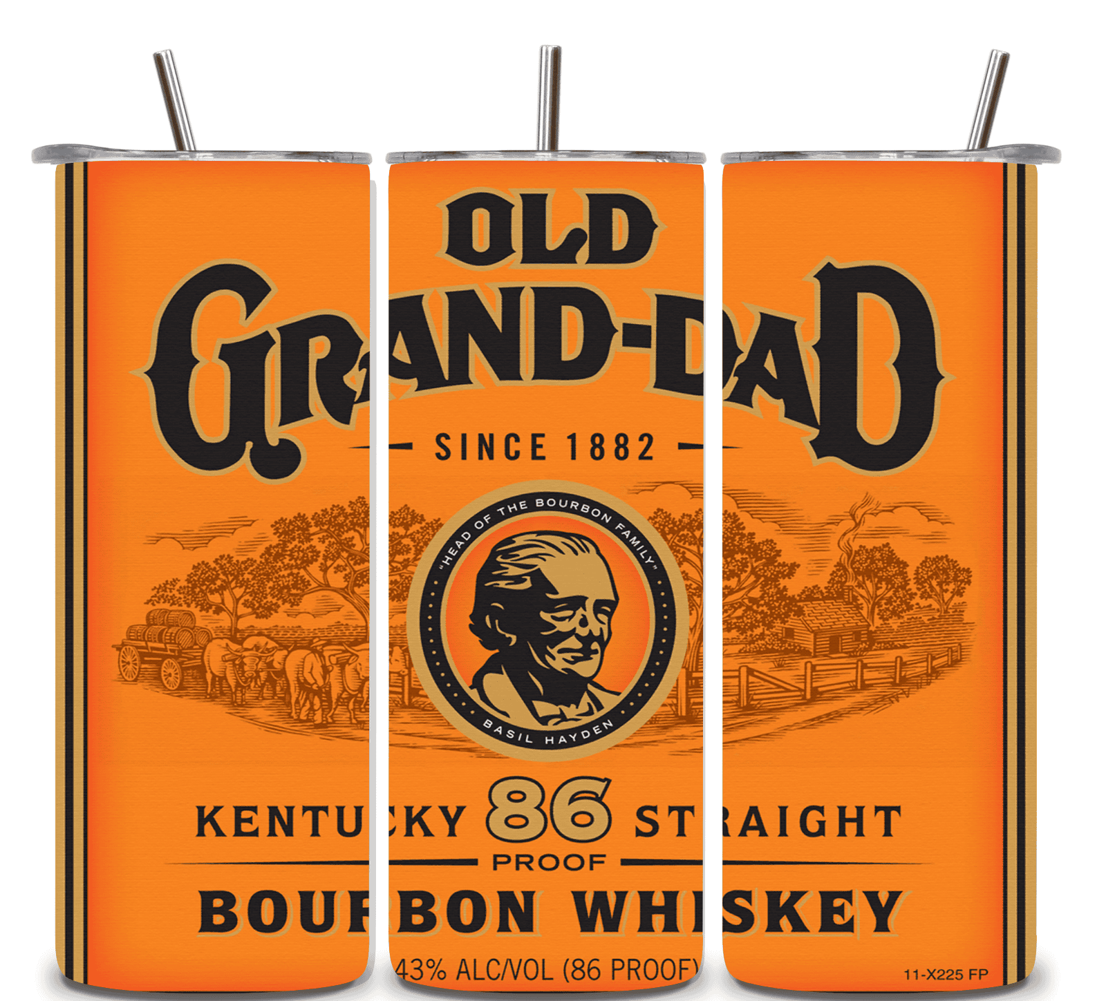 Alpha Printing 20oz Stainless-Steel Tumblers-Inspired Old Grand Dad Design Tumblers In Drinkware Default Title Stay hydrated