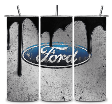 Alpha Printing 20oz Stainless-Steel Tumblers-Inspired Ford Grunge Design Tumblers In Drinkware Default Title Stay hydrated