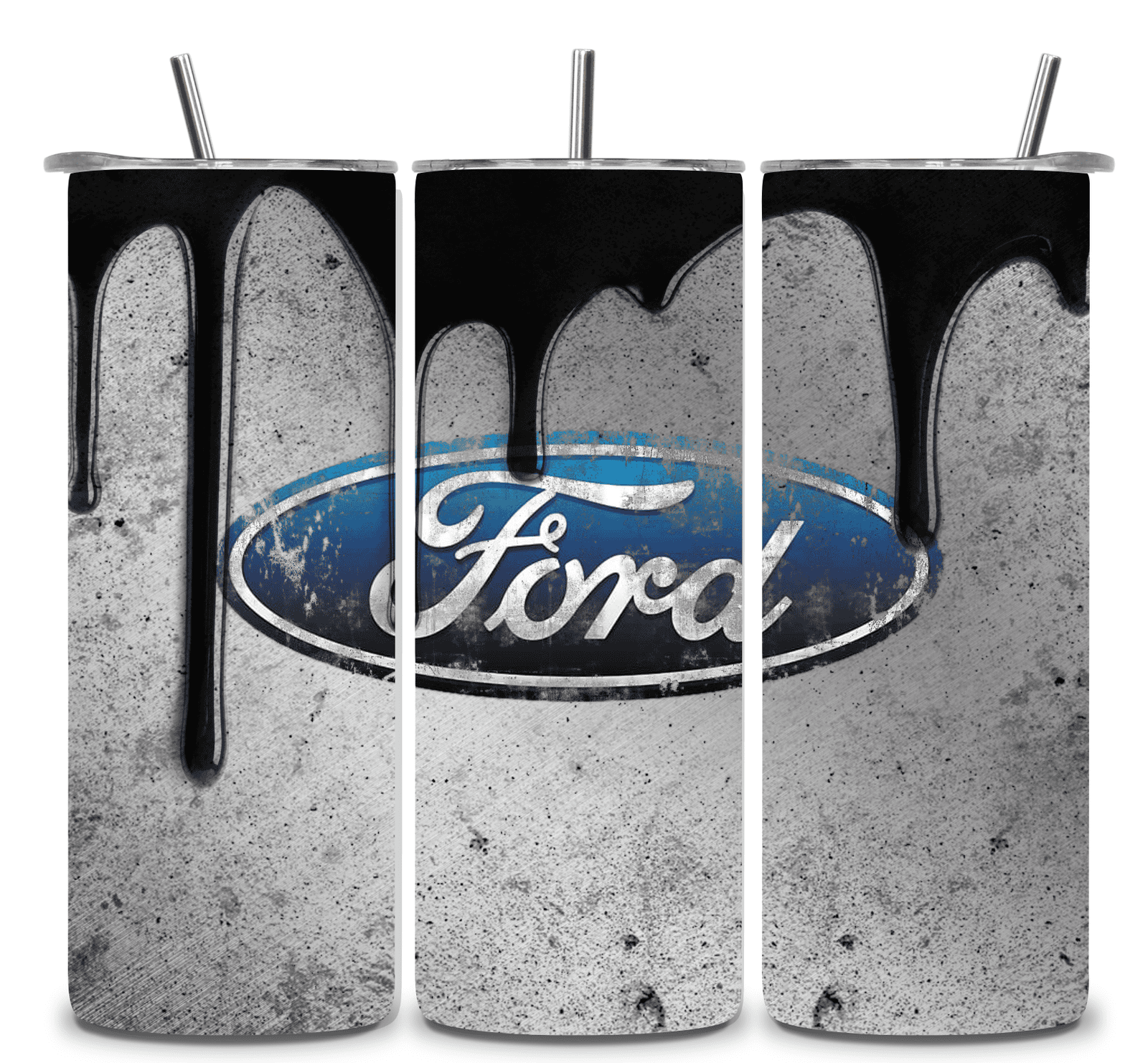 Alpha Printing 20oz Stainless-Steel Tumblers-Inspired Ford Grunge Design Tumblers In Drinkware Default Title Stay hydrated