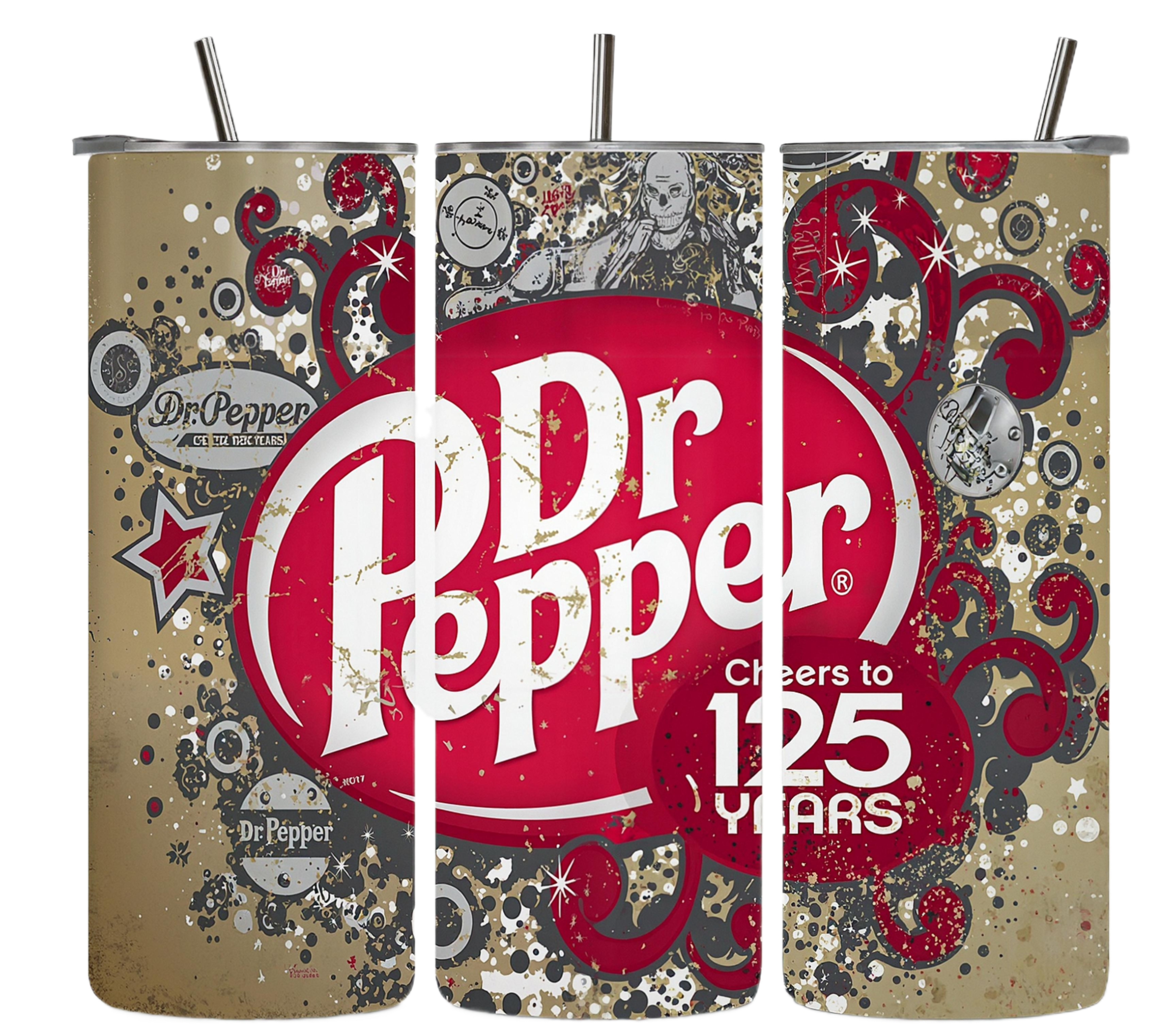 Alpha Printing 20oz Stainless-Steel Tumblers-Inspired Soda Design
