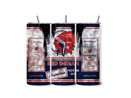 Alpha Printing 20oz Stainless-Steel Tumblers-Inspired Motor Oil Design