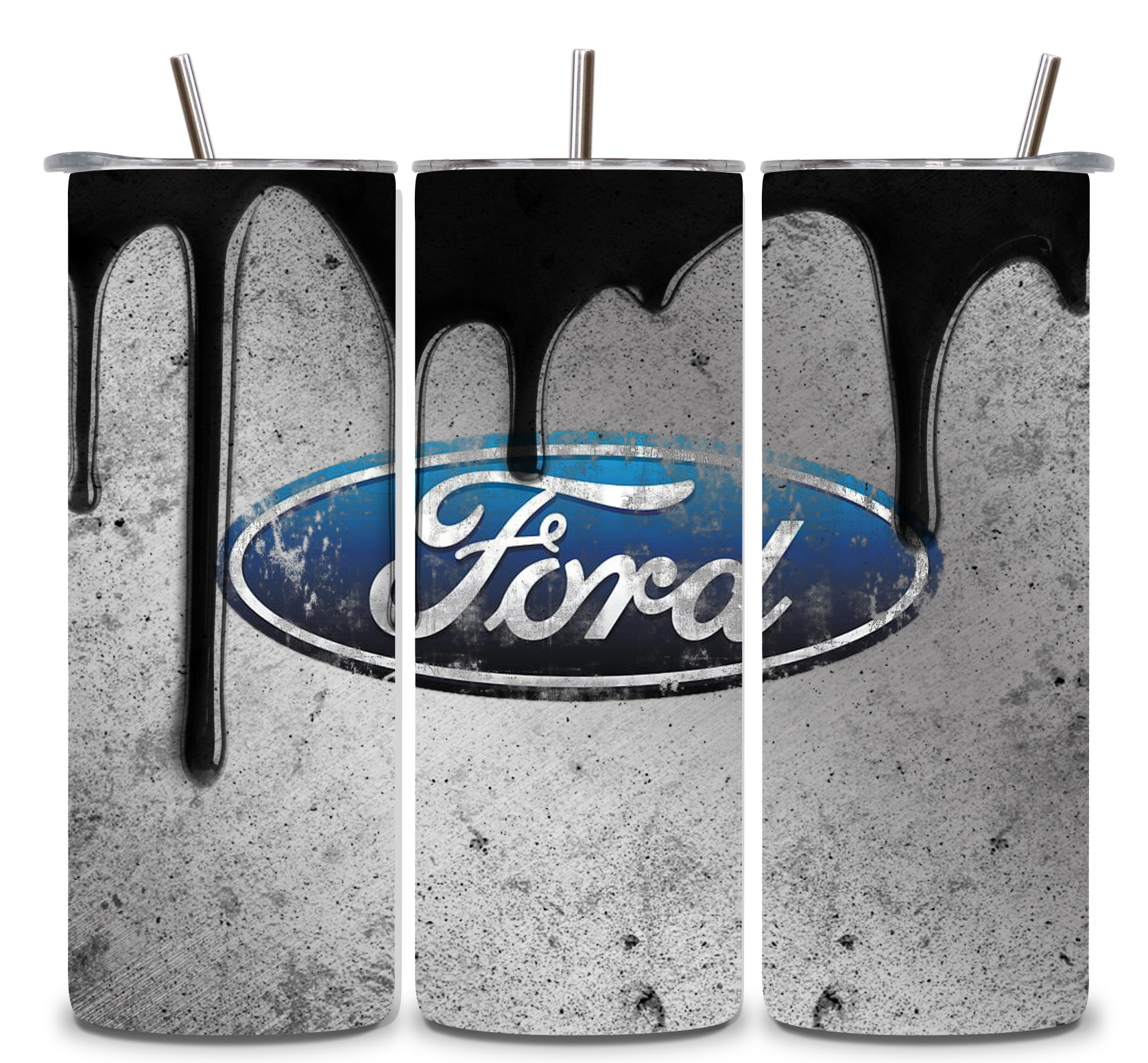 Alpha Printing 20oz Stainless-Steel Tumblers-Inspired Powered By Car Design