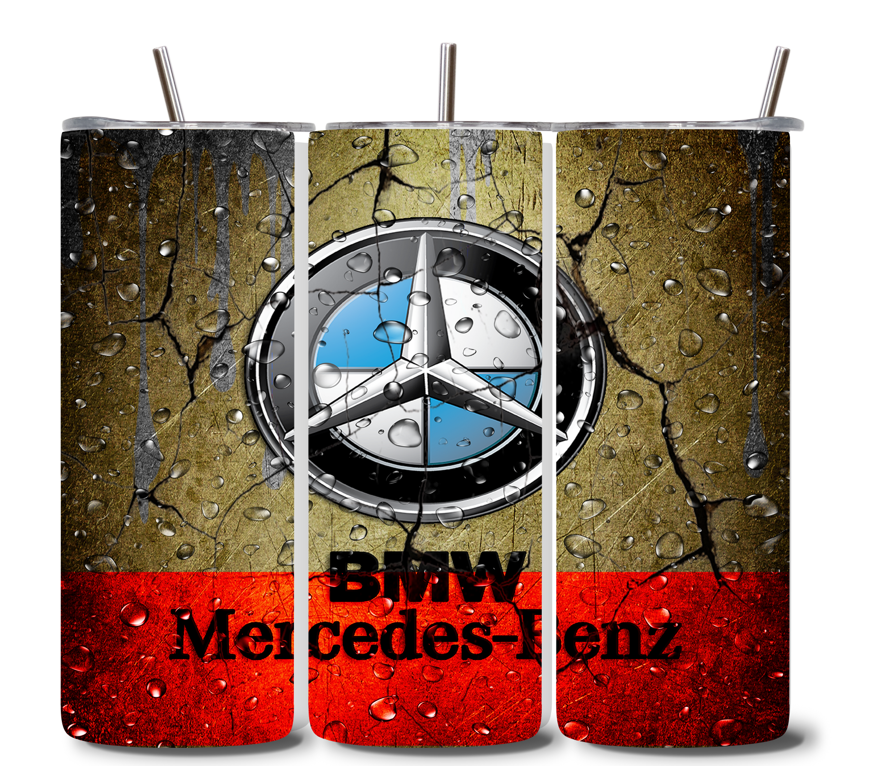 Alpha Printing 20oz Stainless-Steel Tumblers-Inspired Car Grunge Design